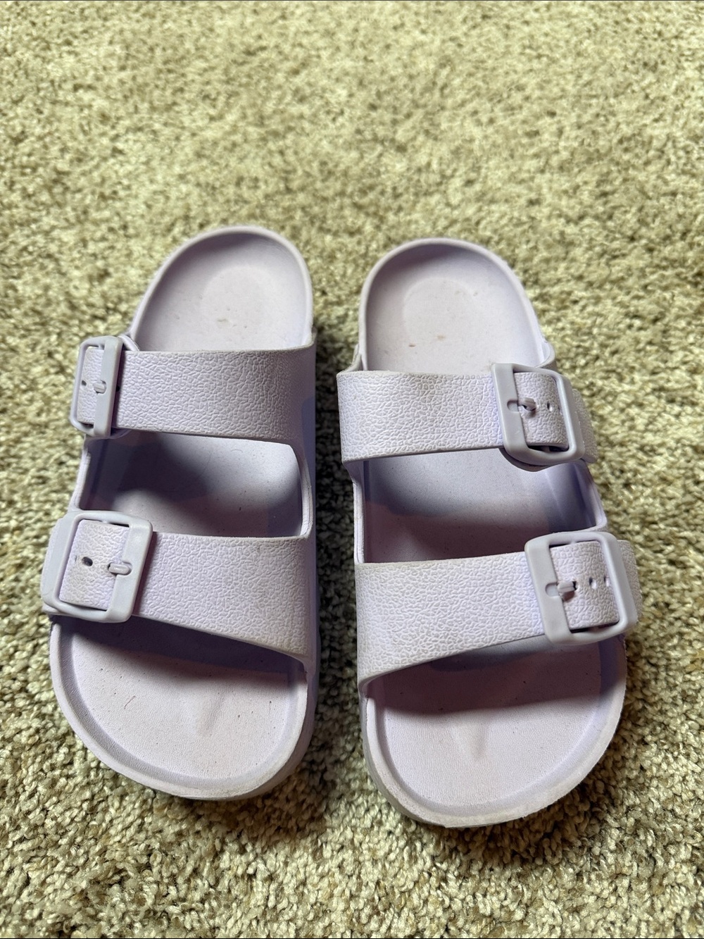 Target Kids Double-Buckle Sandals - Pale Lavender